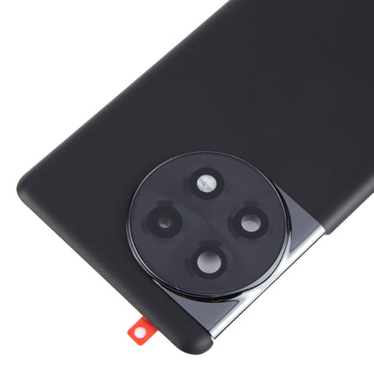 For OnePlus 11R Battery Back Cover with Camera Lens Cover(Black) - Back Cover by buy2fix | Online Shopping UK | buy2fix