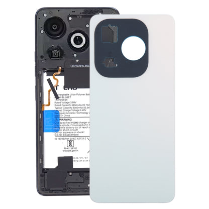 For Infinix Smart 8 X6525 Original Battery Back Cover(White) - Back Cover by buy2fix | Online Shopping UK | buy2fix