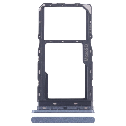 For T-Mobile Revvl 6 SIM Card Tray + Micro SD Card Tray (Blue) - For T-Mobile by buy2fix | Online Shopping UK | buy2fix