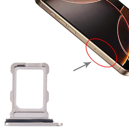 For iPhone 16 Pro Max SIM Card Tray (Titanium Color) -  by buy2fix | Online Shopping UK | buy2fix