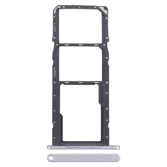 For Samsung Galaxy A06 SM-A065F Original SIM Card Tray + SIM Card Tray + Micro SD Card Tray (Silver) - Galaxy A Series Parts by buy2fix | Online Shopping UK | buy2fix