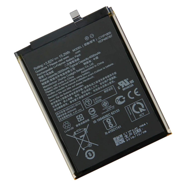 4000mAh Battery Replacement For ASUS Zenfone Max M2 ZB633KL C11P1805 - Others by buy2fix | Online Shopping UK | buy2fix