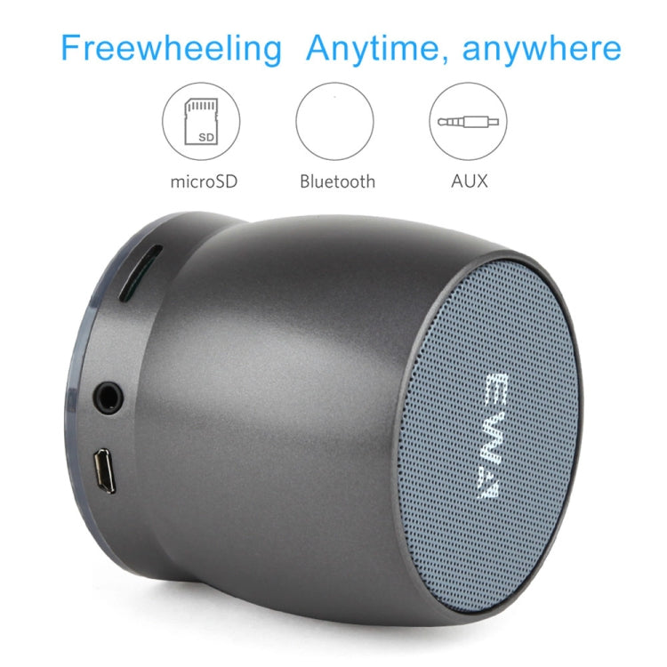 EWA A150 Portable Mini Bluetooth Speaker Wireless Hifi Stereo Strong Bass Music Boom Box Metal Subwoofer, Support Micro SD Card & 3.5mm AUX(Blue) - Desktop Speaker by EWA | Online Shopping UK | buy2fix