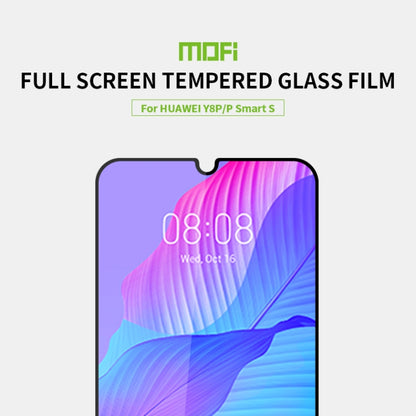 For Huawei Y8P / P smart S MOFI 9H 2.5D Full Screen Tempered Glass Film(Black) - Huawei Tempered Glass by MOFI | Online Shopping UK | buy2fix