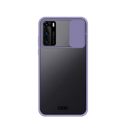 For Huawei P40 MOFI Xing Dun Series PC + TPU Anti-peep Waterproof And Anti-drop All-inclusive Protective Shell, Translucent Frosted(Purple) - Huawei Cases by MOFI | Online Shopping UK | buy2fix