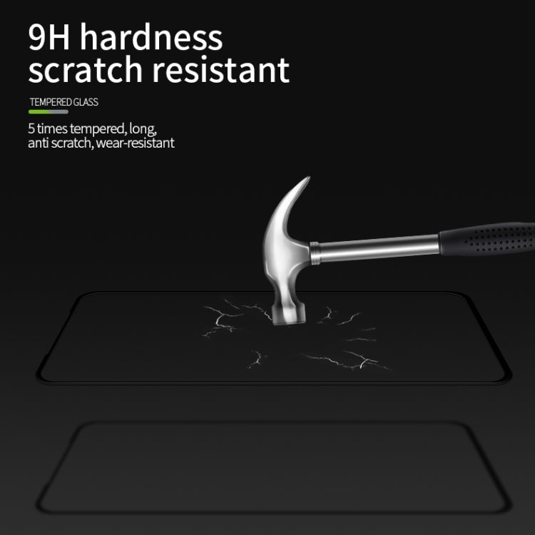 For vivo Y70s PINWUYO 9H 3D Curved Full Screen Explosion-proof Tempered Glass Film(Black) - vivo Tempered Glass by PINWUYO | Online Shopping UK | buy2fix