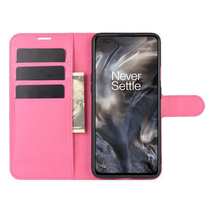 For OnePlus Nord Litchi Texture Horizontal Flip Protective Case with Holder & Card Slots & Wallet(Rose red) - OnePlus Cases by buy2fix | Online Shopping UK | buy2fix