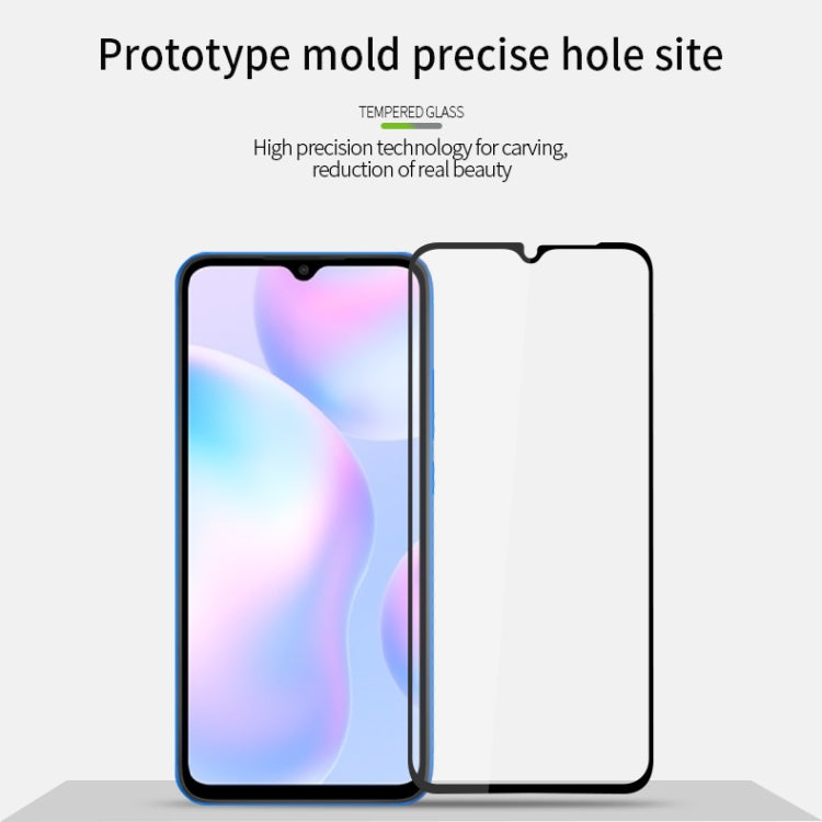 For Xiaomi Redmi 9A/9C MOFI 9H 2.5D Full Screen Tempered Glass Film(Black) -  by MOFI | Online Shopping UK | buy2fix