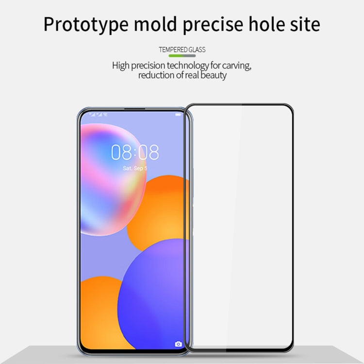 For Huawei Y9a 2020 MOFI 9H 3D Explosion-proof Curved Screen Tempered Glass Film(Black) - Huawei Tempered Glass by MOFI | Online Shopping UK | buy2fix