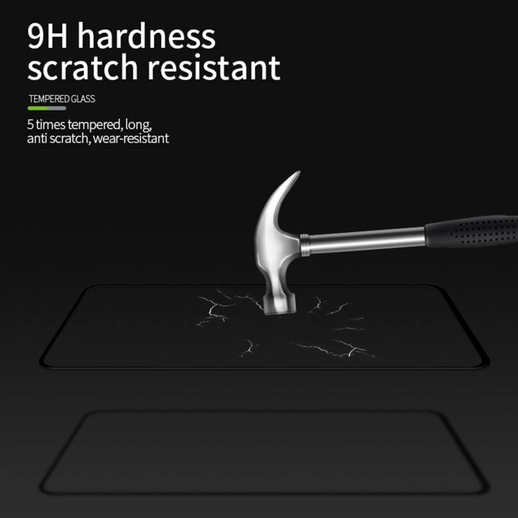 For Huawei Y9a 2020 MOFI 9H 3D Explosion-proof Curved Screen Tempered Glass Film(Black) - Huawei Tempered Glass by MOFI | Online Shopping UK | buy2fix