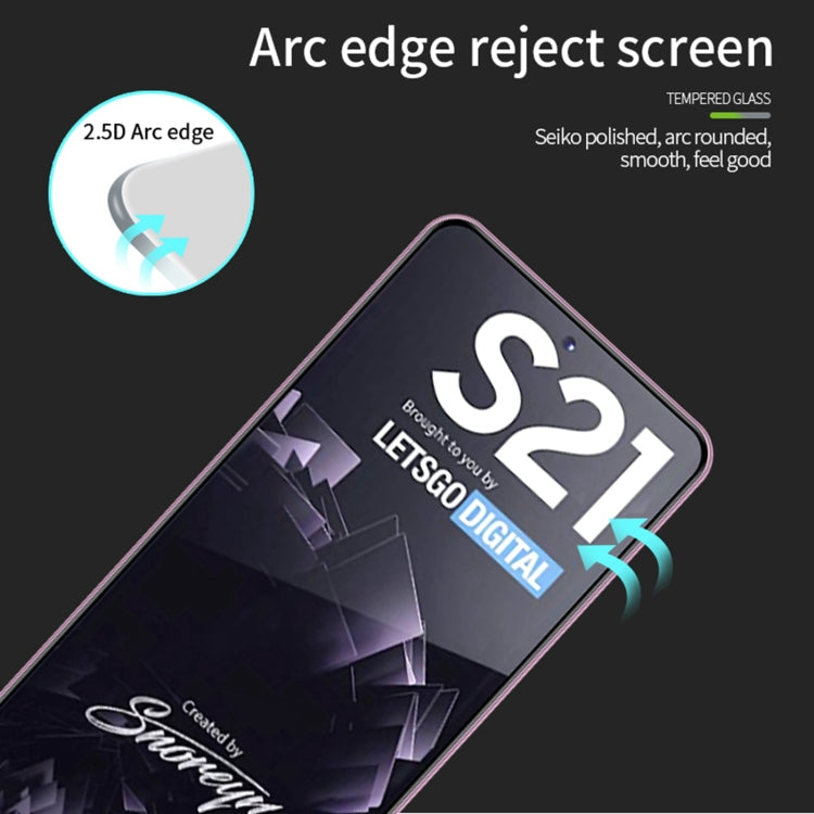 For Samsung Galaxy S21 5G MOFI 9H 2.5D Full Screen Tempered Glass Film(Black) - Galaxy S21 5G Tempered Glass by MOFI | Online Shopping UK | buy2fix