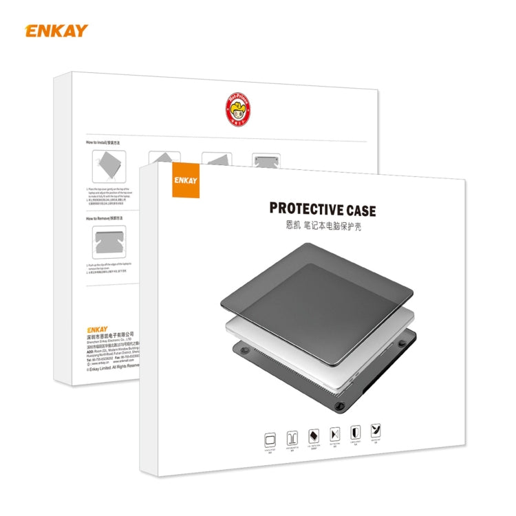 ENKAY 3 in 1 Crystal Laptop Protective Case + US Version TPU Keyboard Film + Anti-dust Plugs Set for MacBook Pro 13.3 inch A1708 (without Touch Bar)(Purple) - MacBook Pro Cases by ENKAY | Online Shopping UK | buy2fix