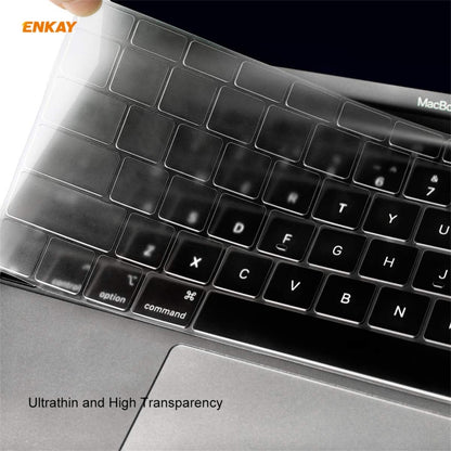 ENKAY 3 in 1 Crystal Laptop Protective Case + US Version TPU Keyboard Film + Anti-dust Plugs Set for MacBook Pro 13.3 inch A1708 (without Touch Bar)(Light Blue) - MacBook Pro Cases by ENKAY | Online Shopping UK | buy2fix