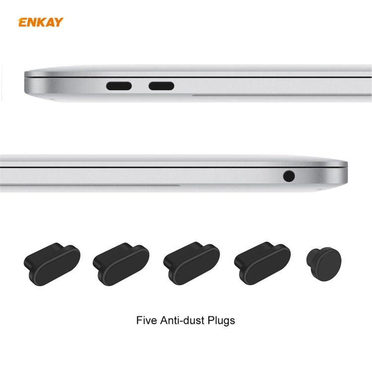 ENKAY 3 in 1 Matte Laptop Protective Case + EU Version TPU Keyboard Film + Anti-dust Plugs Set for MacBook Air 13.3 inch A2179 & A2337 (2020)(Light Blue) - MacBook Pro Cases by ENKAY | Online Shopping UK | buy2fix