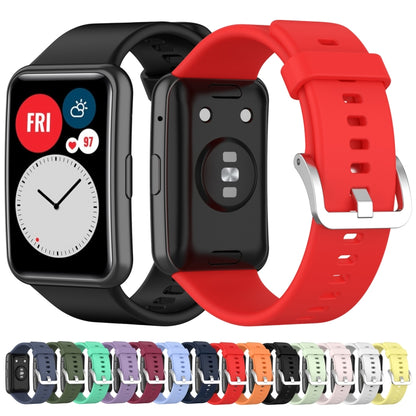 For Huawei Watch Fit TIA-B09 Silicone Watch Band(red) - Watch Bands by buy2fix | Online Shopping UK | buy2fix