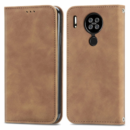 For Blackview A80 / A80s Retro Skin Feel Business Magnetic Horizontal Flip Leather Case with Holder & Card Slots & Wallet & Photo Frame(Brwon) - More Brand by buy2fix | Online Shopping UK | buy2fix