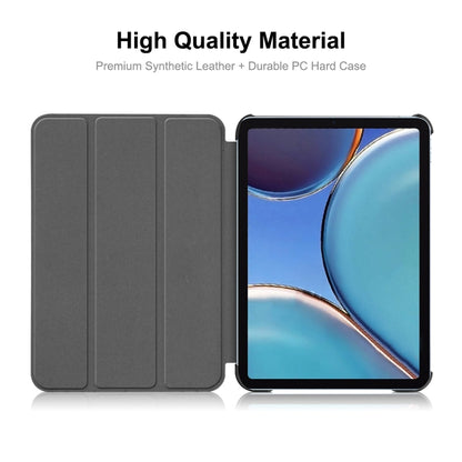 For iPad mini 2024 / mini 6 ENKAY Custer Texture Horizontal Flip PU+PC Leather Tablet Case with Three-folding Holder & Sleep / Wake-up Function(Black) - iPad mini 6 Cases by ENKAY | Online Shopping UK | buy2fix