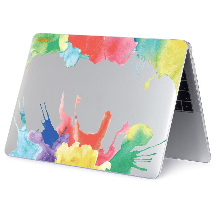 ENKAY Hat-Prince Forest Series Pattern Laotop Protective Crystal Case for MacBook Pro 14.2 inch A2442 2021/A2779 2023(Watercolor Pattern) - MacBook Pro Cases by ENKAY | Online Shopping UK | buy2fix