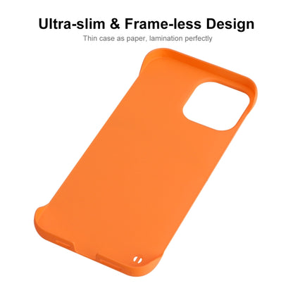 For iPhone 12 / 12 Pro ENKAY Matte Frameless Hard PC Case(Orange) - iPhone 12 / 12 Pro Cases by ENKAY | Online Shopping UK | buy2fix