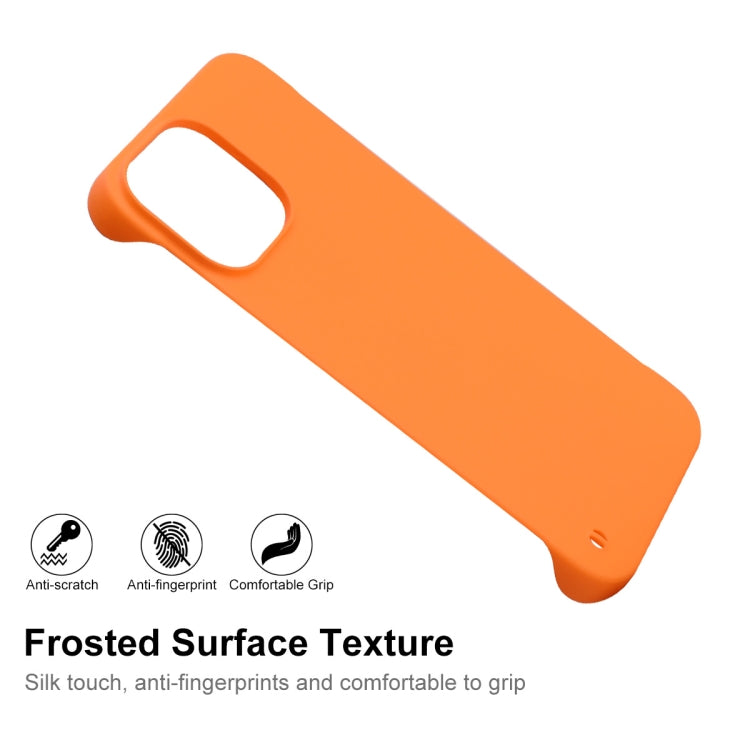 For iPhone 13 mini ENKAY Matte Frameless PC Phone Case (Orange) - iPhone 13 mini Cases by ENKAY | Online Shopping UK | buy2fix