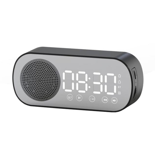 Z7 Digital Bluetooth 5.0 Speaker Multi-function Mirror Alarm Clock FM Radio(Black) - Desktop Speaker by buy2fix | Online Shopping UK | buy2fix