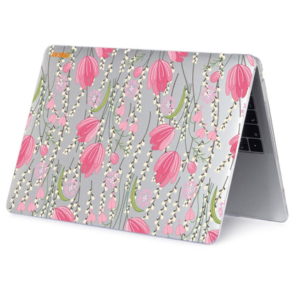 ENKAY Flower Series Pattern Laotop Protective Crystal Case For MacBook Pro 15.4 inch A1707 / A1990(Tulips) - MacBook Pro Cases by ENKAY | Online Shopping UK | buy2fix