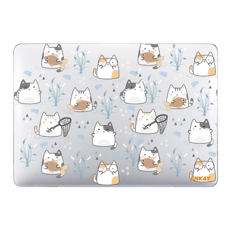 ENKAY Animal Series Pattern Laotop Protective Crystal Case For MacBook Pro 13.3 inch A2251 / A2289 / A2338 2020(Cute Cat) - MacBook Pro Cases by ENKAY | Online Shopping UK | buy2fix