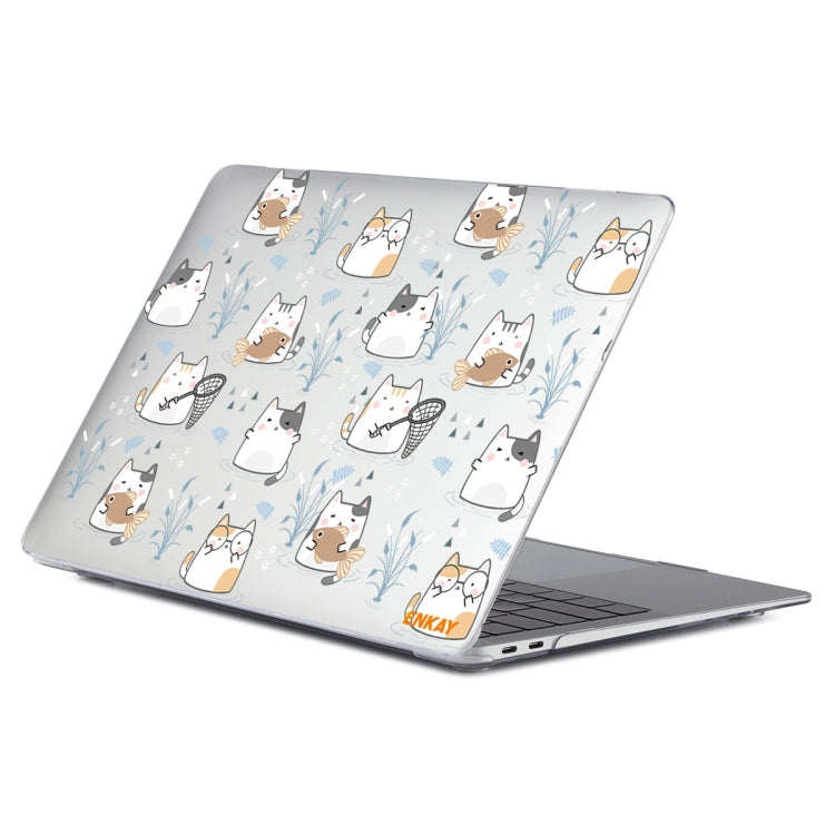 ENKAY Animal Series Pattern Laotop Protective Crystal Case For MacBook Pro 15.4 inch A1707 / A1990(Cute Cat) - MacBook Pro Cases by ENKAY | Online Shopping UK | buy2fix