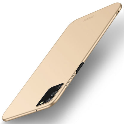 For Samsung Galaxy A02s EU / A03s / M02s / F02s MOFI Frosted PC Ultra-thin Hard Case(Gold) - Galaxy Phone Cases by MOFI | Online Shopping UK | buy2fix