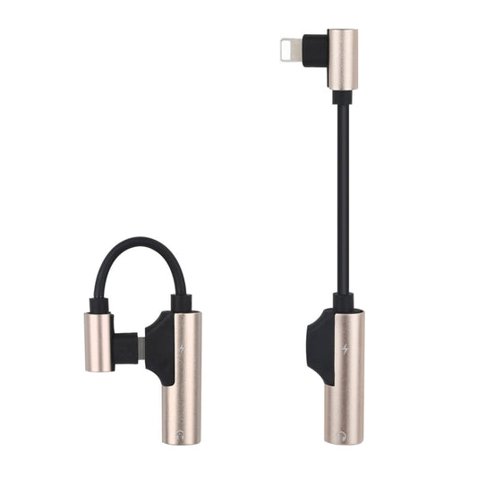 ENKAY ENK-AT109 Male 8 Pin to Dual Female 8 Pin Adapter Data Transfer Cable(Golden) - Converter & Adapter by ENKAY | Online Shopping UK | buy2fix