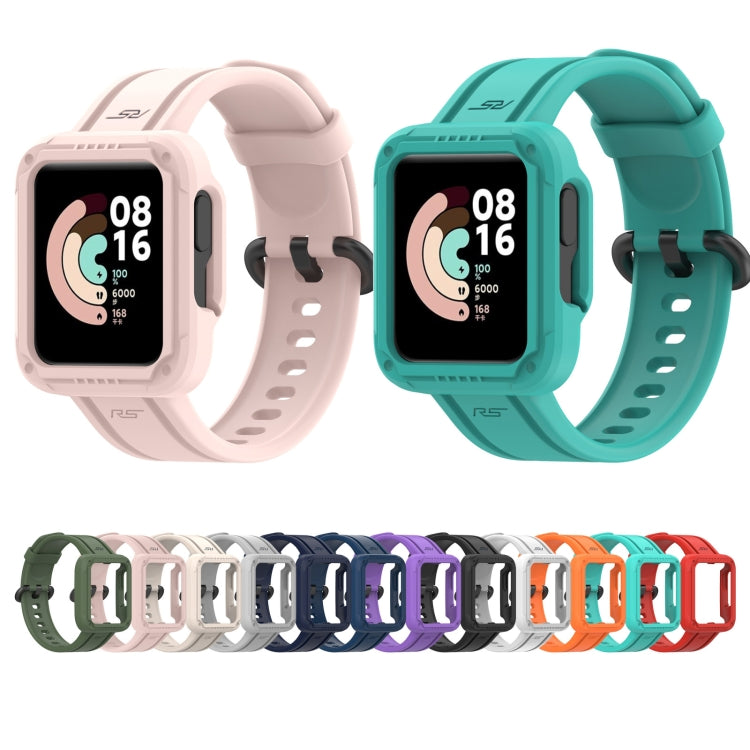 For Xiaomi Mi Watch Lite Silicone Solid Color Watch Band(Orange) - Watch Bands by buy2fix | Online Shopping UK | buy2fix