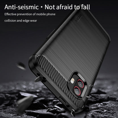 For Samsung Galaxy Xcover6 Pro / Xcover Pro 2 MOFI Gentleness Brushed Carbon Fiber Soft TPU Case(Black) -  by MOFI | Online Shopping UK | buy2fix