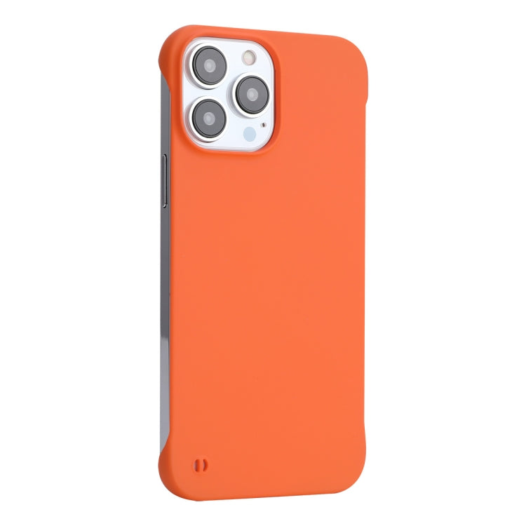 For iPhone 14 Pro ENKAY Matte Frameless PC Phone Case(Orange) - iPhone 14 Pro Cases by ENKAY | Online Shopping UK | buy2fix