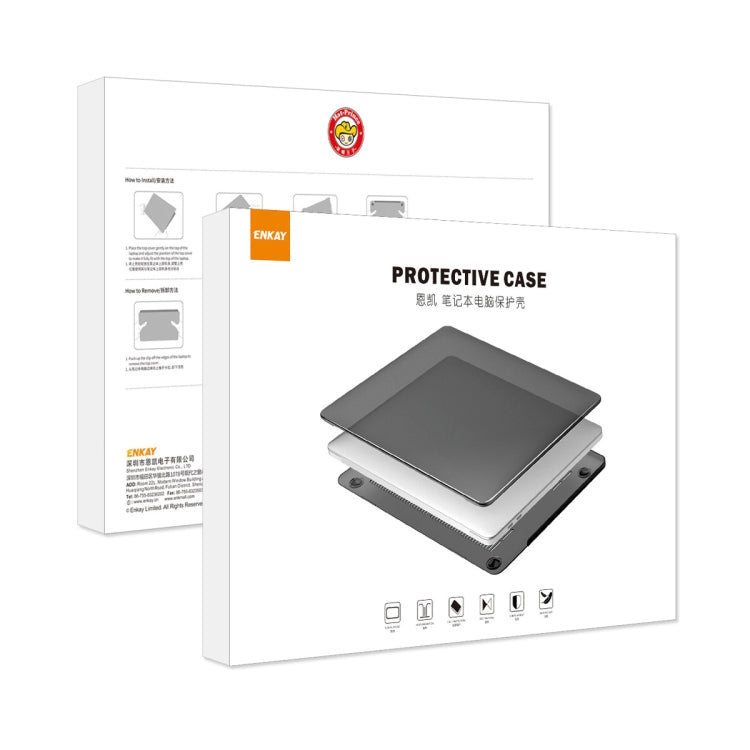 For MacBook Pro 14.2 A2442/A2779 2023 ENKAY Hat-Prince 3 in 1 Protective Bracket  Case Cover Hard Shell with TPU Keyboard Film / Anti-dust Plugs, Version:US(Grey) - MacBook Pro Cases by ENKAY | Online Shopping UK | buy2fix