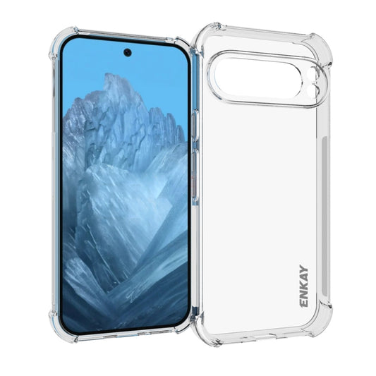 For Google Pixel 9 ENKAY Hat-Prince Transparent TPU Shockproof Phone Case - Google Cases by ENKAY | Online Shopping UK | buy2fix