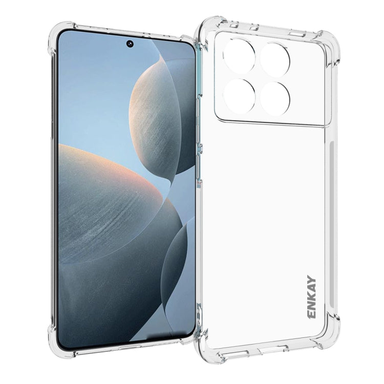 For Redmi K70E ENKAY Hat-Prince Transparent TPU Shockproof Phone Case - K70E Cases by ENKAY | Online Shopping UK | buy2fix