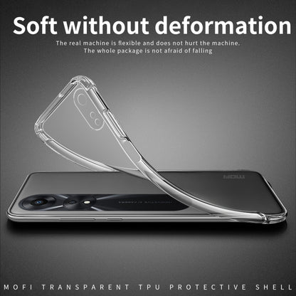 For OPPO A58 4G MOFI Ming Series Transparent Ultra-thin TPU Phone Case(Transparent) - OPPO Cases by MOFI | Online Shopping UK | buy2fix