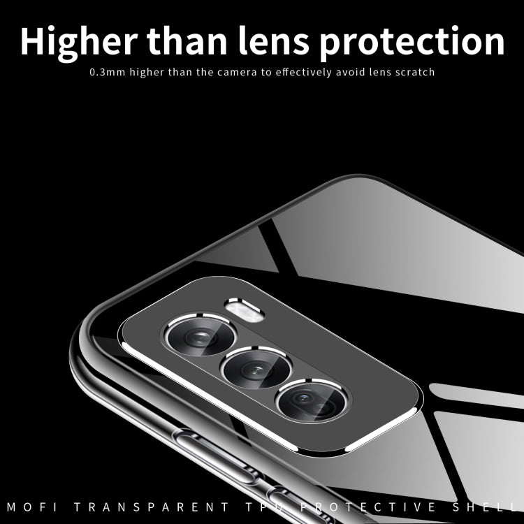 For OPPO Reno12 Global MOFI Ming Series Transparent Ultra-thin TPU Phone Case(Transparent) - Reno12 Cases by MOFI | Online Shopping UK | buy2fix