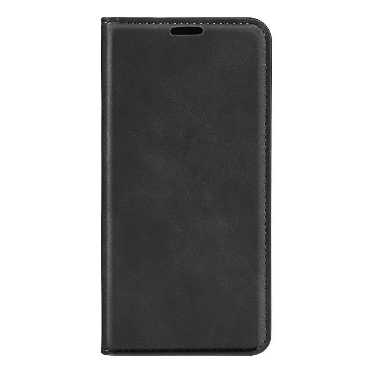 For iPhone 16 Pro Max Retro-skin  Magnetic Suction Leather Phone Case(Black) - iPhone 16 Pro Max Cases by buy2fix | Online Shopping UK | buy2fix