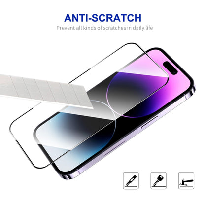 For iPhone 16 Pro 5pcs ENKAY Full Glue High Aluminum-silicon Tempered Glass Film - iPhone 16 Pro Tempered Glass by ENKAY | Online Shopping UK | buy2fix