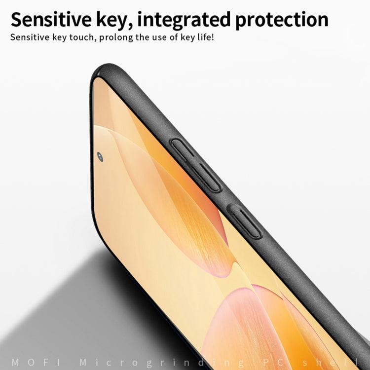 For Xiaomi Redmi K70 / K70 Pro MOFI Fandun Series Frosted PC Ultra-thin All-inclusive Phone Case(Black) - K70 Pro Cases by buy2fix | Online Shopping UK | buy2fix