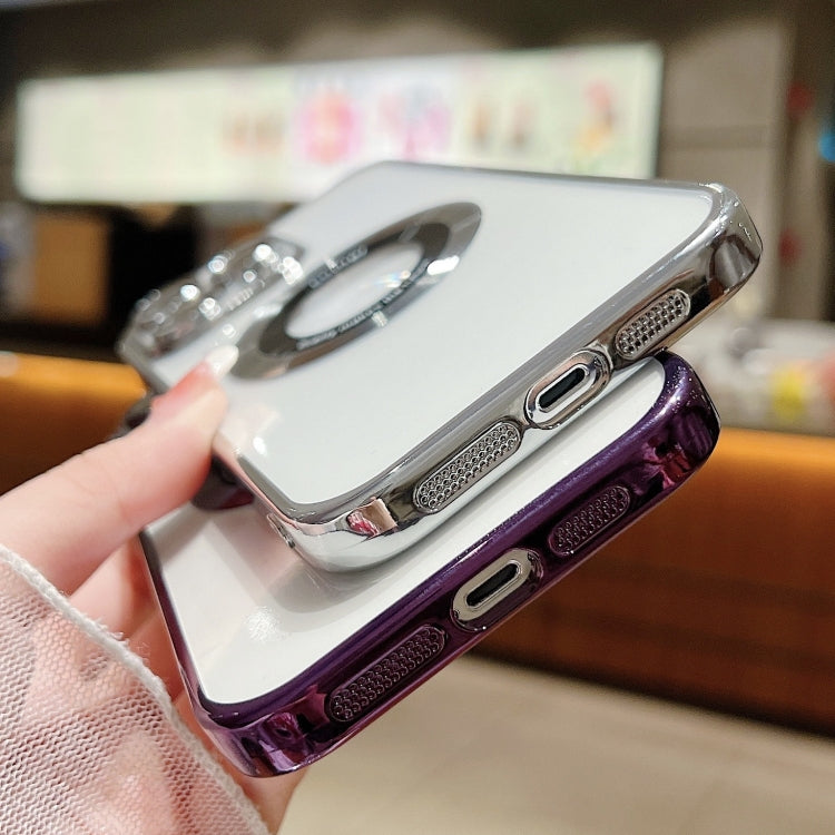 For iPhone 12 Pro Max Magsafe Electroplating TPU Phone Case(Purple) - iPhone 12 Pro Max Cases by buy2fix | Online Shopping UK | buy2fix