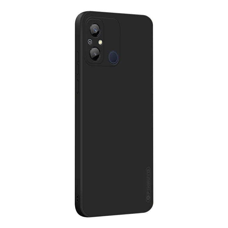 For Xiaomi Redmi 12C PINWUYO Sense Series Liquid Silicone TPU Phone Case(Black) - Xiaomi Cases by PINWUYO | Online Shopping UK | buy2fix