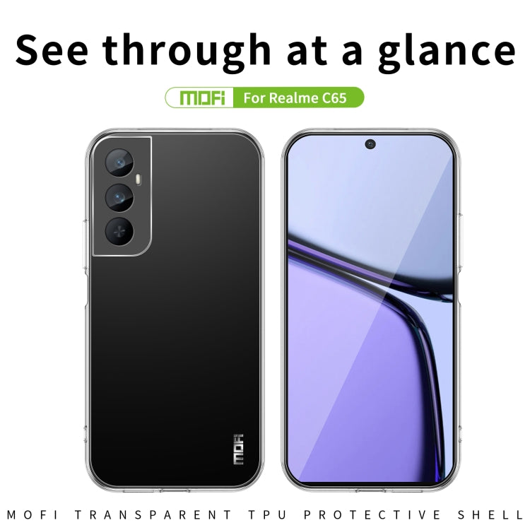 For Realme C65 MOFI Ming Series Ultra-thin TPU Phone Case(Transparent) - Realme Cases by MOFI | Online Shopping UK | buy2fix