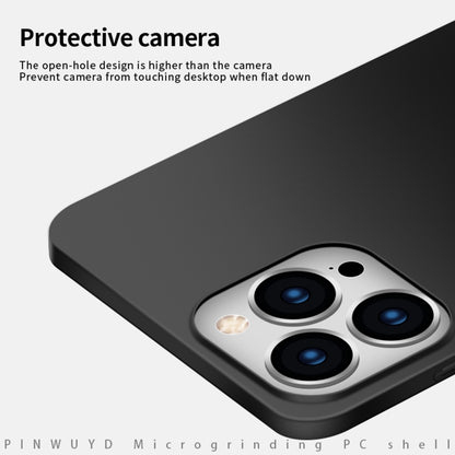 For iPhone 16 Pro PINWUYO Micro-Frosted PC Ultra-thin Hard Phone Case with Magsafe Magnetic Ring(Black) - iPhone 16 Pro Cases by PINWUYO | Online Shopping UK | buy2fix