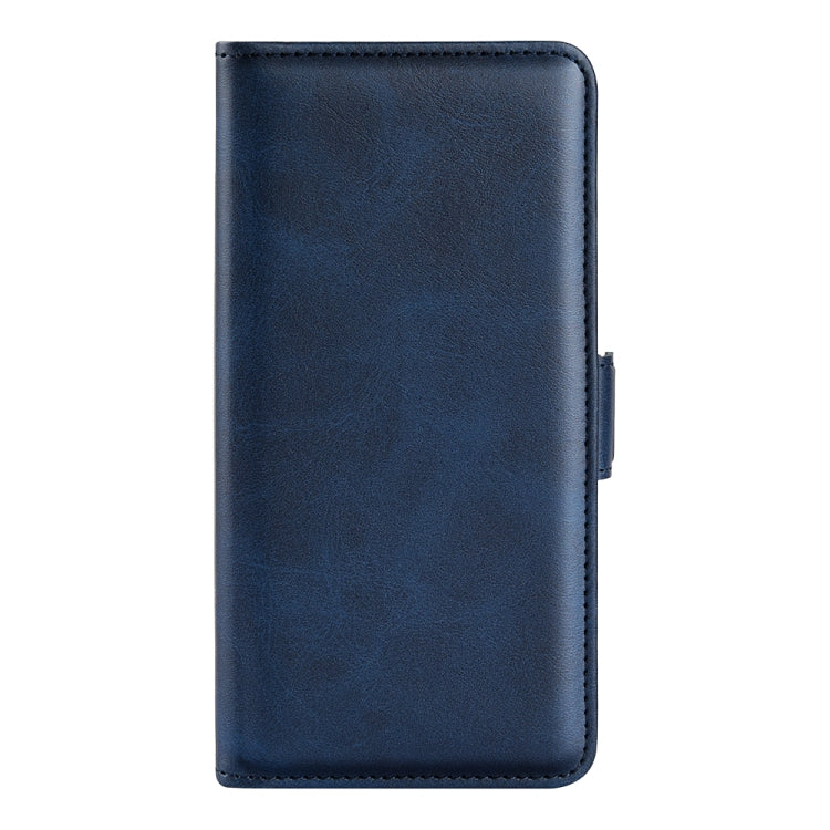 For Motorola Edge 5G 2024 Dual-side Magnetic Buckle Horizontal Flip Leather Phone Case(Dark Blue) - Motorola Cases by buy2fix | Online Shopping UK | buy2fix