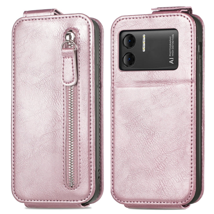 For DOOGEE X98 Pro / X98 Zipper Wallet Vertical Flip Leather Phone Case(Pink) - Doogee Cases by buy2fix | Online Shopping UK | buy2fix