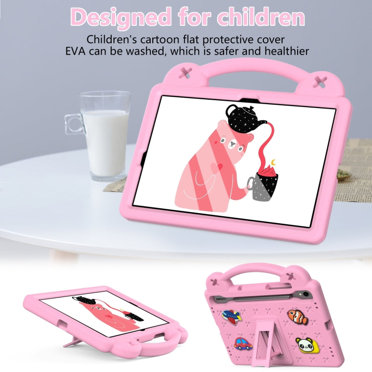 For Samsung Galaxy Tab S9 X710/X716B Handle Kickstand Children EVA Shockproof Tablet Case(Pink) - Galaxy Tab S9 Cases by buy2fix | Online Shopping UK | buy2fix