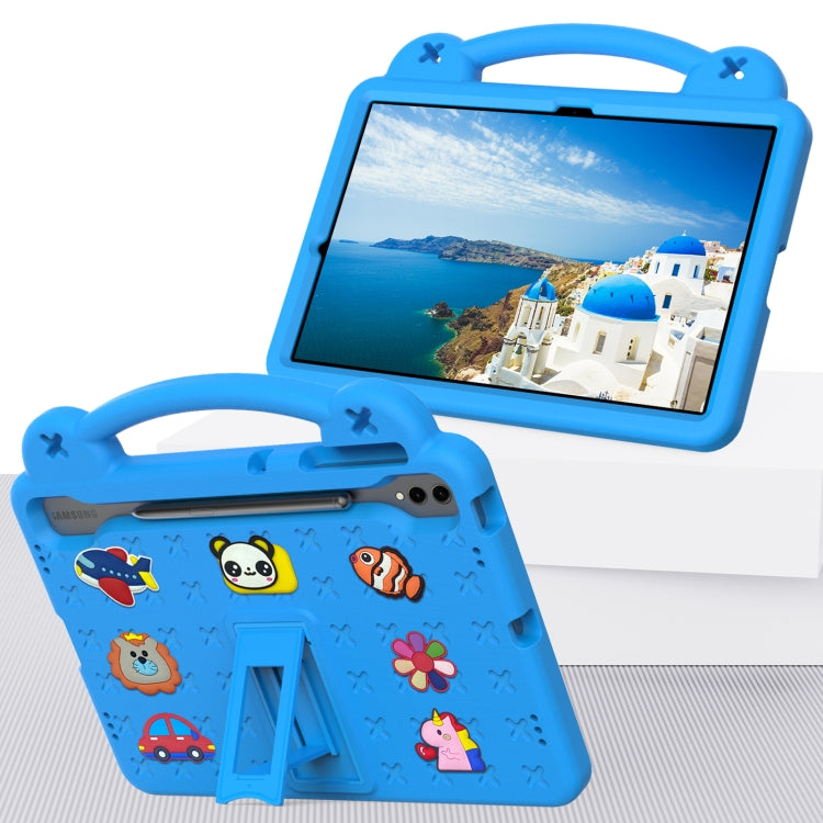 For Samsung Galaxy Tab S10+12.4 X820 Handle Kickstand Children EVA Shockproof Tablet Case(Sky Blue) - Tab S10+ Cases by buy2fix | Online Shopping UK | buy2fix