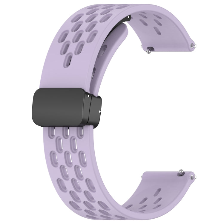 For Honor Watch GS 3i 22mm Folding Magnetic Clasp Silicone Watch Band(Purple) - Watch Bands by buy2fix | Online Shopping UK | buy2fix